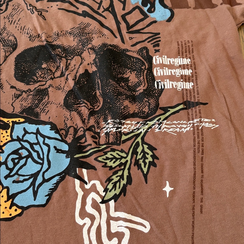 Civilregime Bloom through this American Classic Oversized T, Sz L - Picture 6 of 7